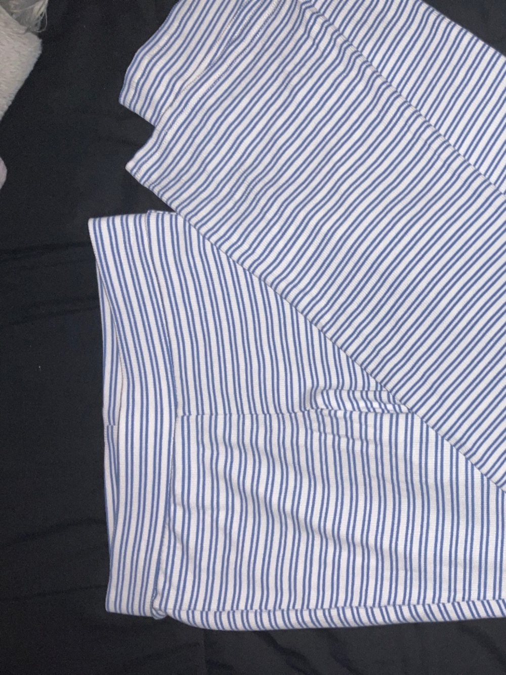 Pink rose striped flare leggings